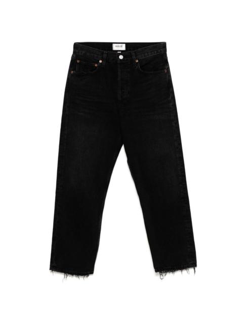 distressed cropped jeans
