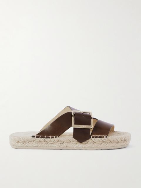 Loewe + Paula's Ibiza Leather Platform Sandals