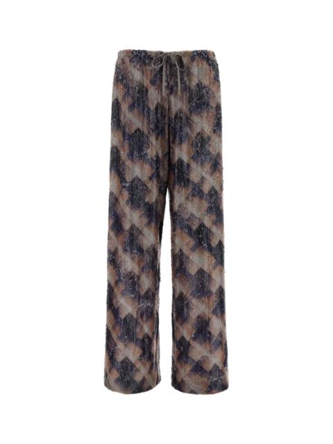 Dries Van Noten Dries Van Noten Women Embellished Viscose Puvis Wide-Leg Pant