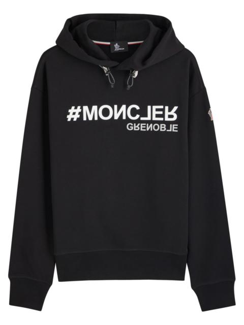 Moncler Grenoble Moncler Grenoble Rubberised Logo-print Hooded Cotton Sweatshirt