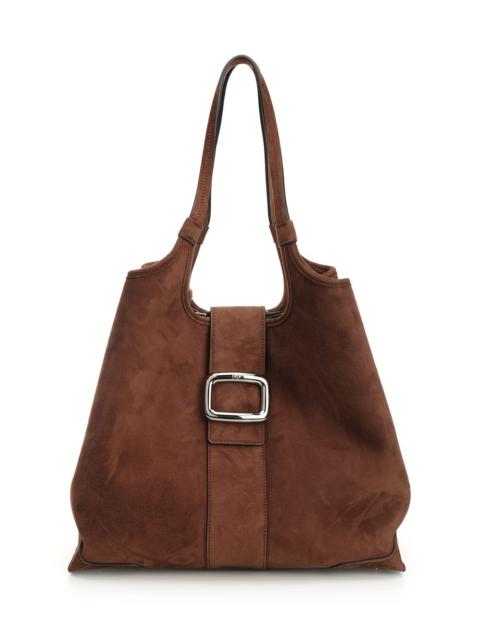 Roger Vivier Grand Vivier Choc Medium Shoulder Bags Brown