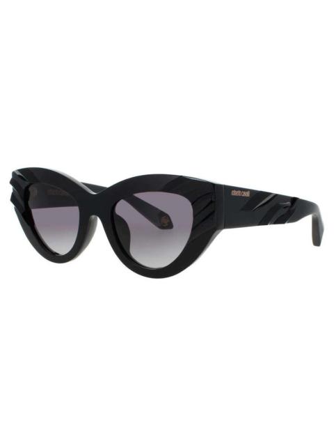 Roberto Cavalli Roberto Cavalli Ladies Black Rectangular Sunglasses RCSRC009V0700