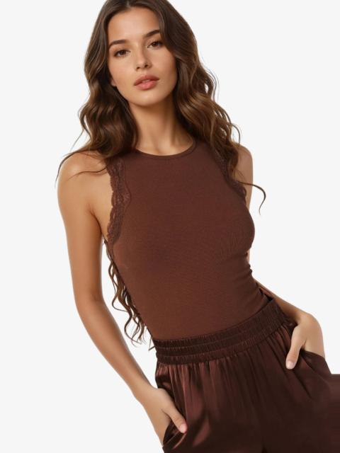 CAMI NYC RIAN RIB KNIT TANK MALT