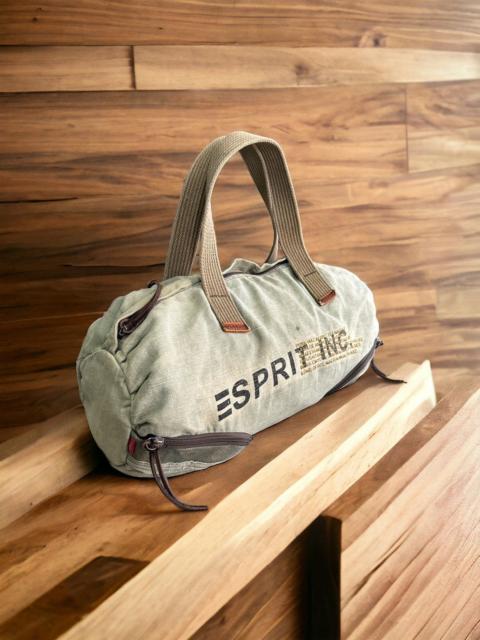 Other Designers VINTAGE 90s ESPRIT DISTRESSED MILTARY PATTERN DUFFLE BAG