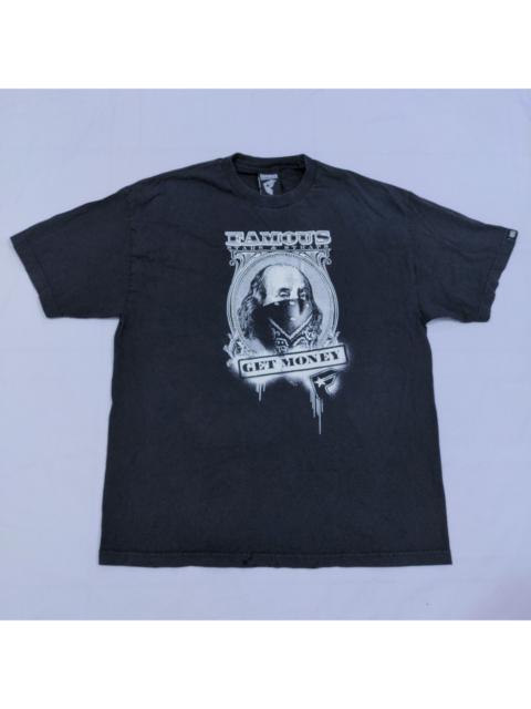 Other Designers Y2K Famous Stars And Straps Get Money Black T-Shirt Mens