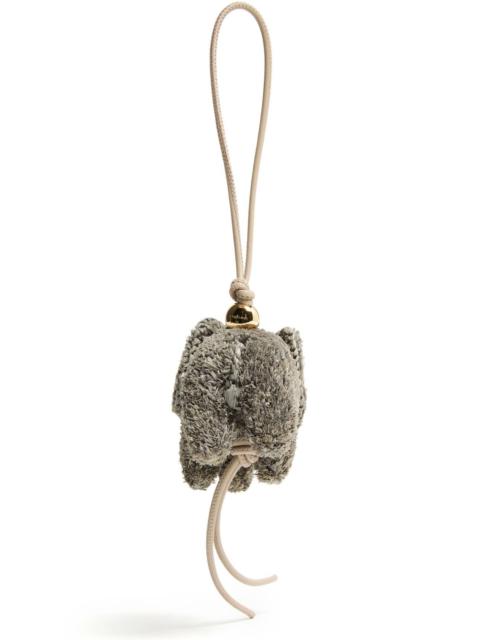 Loewe LOEWE x Paula's Ibiza Raffia & Leather Elephant Charm