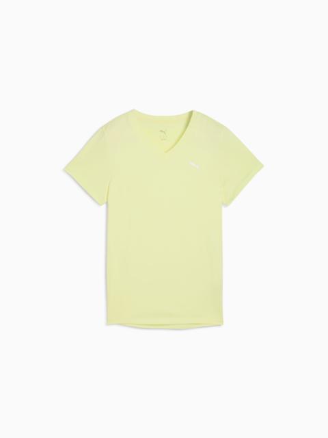 PUMA TAD ESSENTIALS V-Neck Tee Women