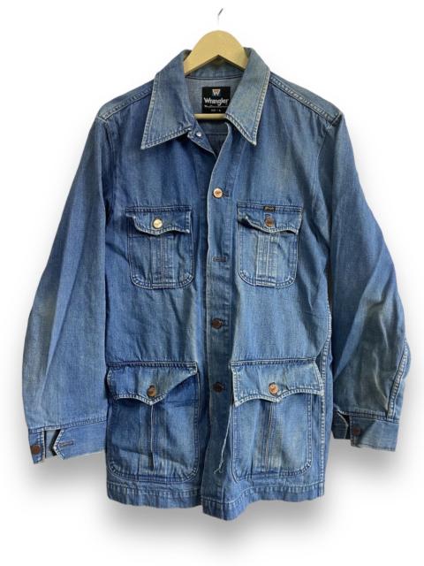 Other Designers Vintage × Wrangler - Vintage 1990 Workwear Wrangler Chore Denim Jacket Japan