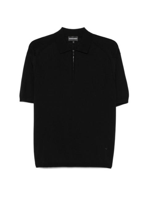 EMPORIO ARMANI Wool blend polo shirt