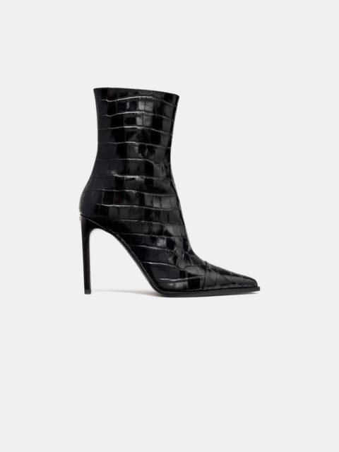 AMIRI WOMEN'S CROC DEBOSSED MA STILETTO BOOT