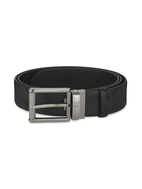 Montblanc Black 35 mm leather belt