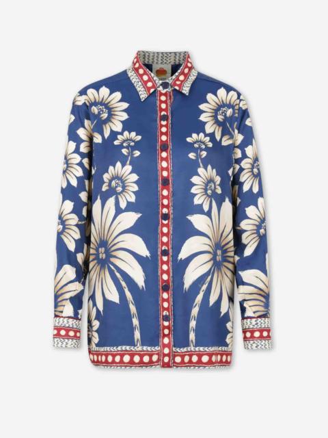 FARM RIO LENZING PRINTED BLOUSE