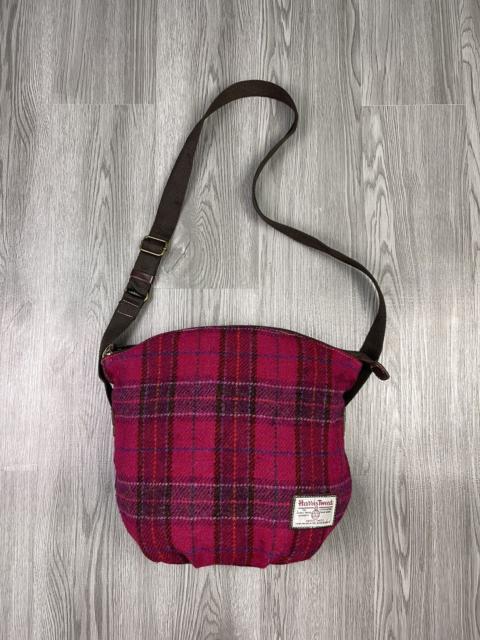 Other Designers Super nice Harris Tweed pink wool plaid crossbody bag