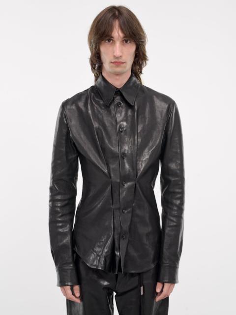 Thorben Leather Fitted Shirt