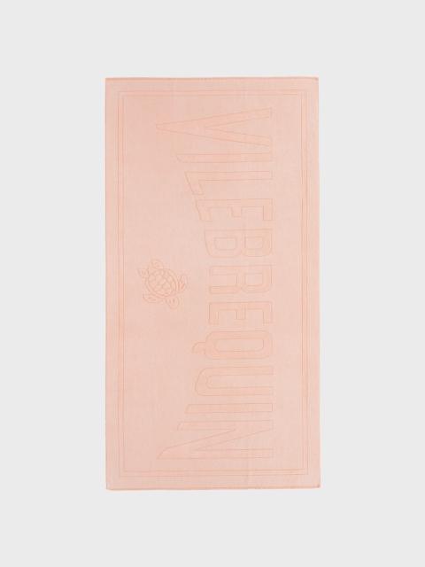 Vilebrequin Beach Towel Cotton Solid Mineral