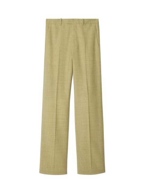 Burberry STRAIGHT-LEG TAILORED WOOL TROUSERS