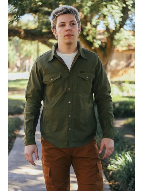 Iron Heart 8OZ MILITARY WHIPCORD CPO SHIRT - OLIVE IHSH-425-OLV