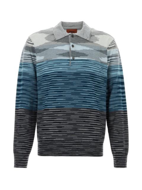 Missoni Embroidered wool polo shirt