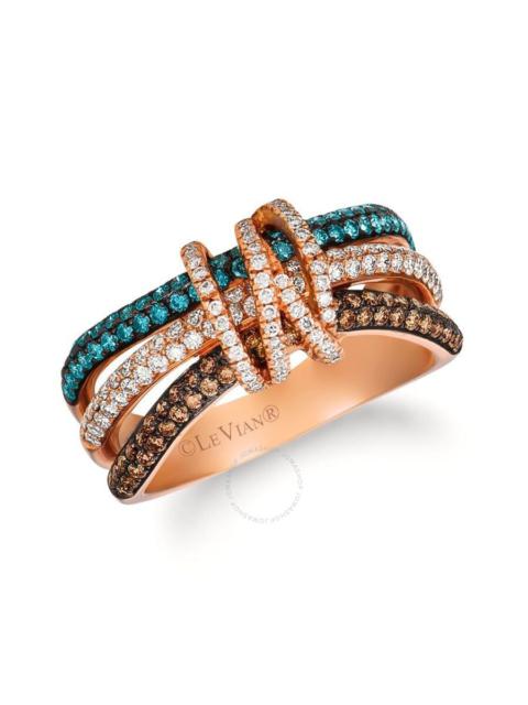Other Designers Le Vian Ladies Le Vian Exotics Ring set in 14K Strawberry Gold