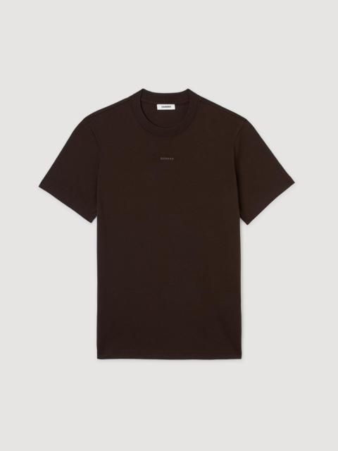 Sandro COTTON T-SHIRT WITH LOGO