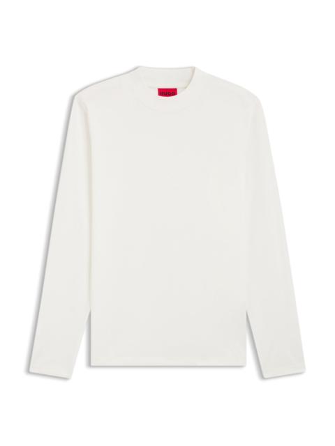 HUGO SLIM-FIT T-SHIRT IN MERCERISED COTTON