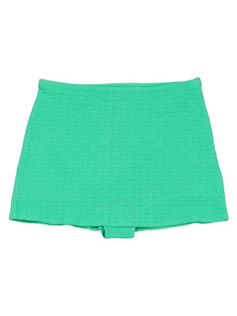 alexanderwang.t T by Alexander Wang Ladies Mint Julep All Over Logo Mini Skirt