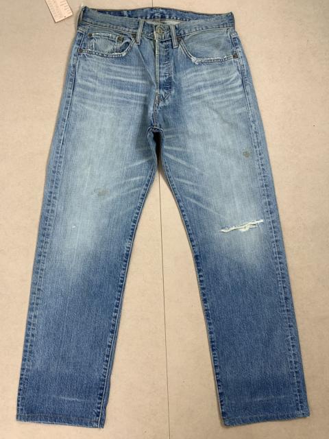 Levi's Vintage Y2K LEVI'S 501 Distressed Faded Mid Wash Jeans P0129