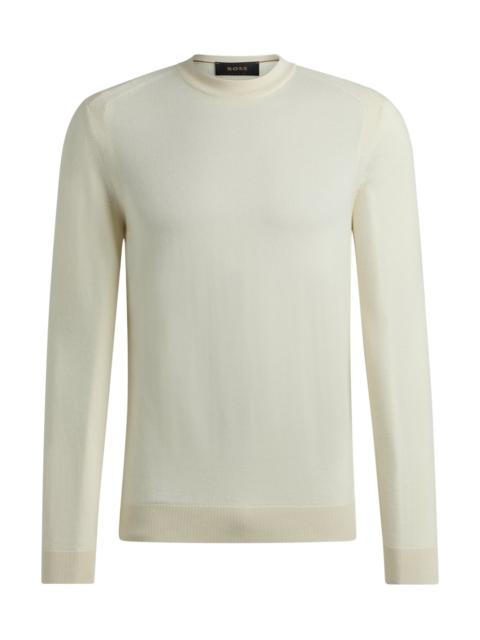 BOSS REGULAR-FIT SWEATER IN WOOL, SILK AND CASHMERE
