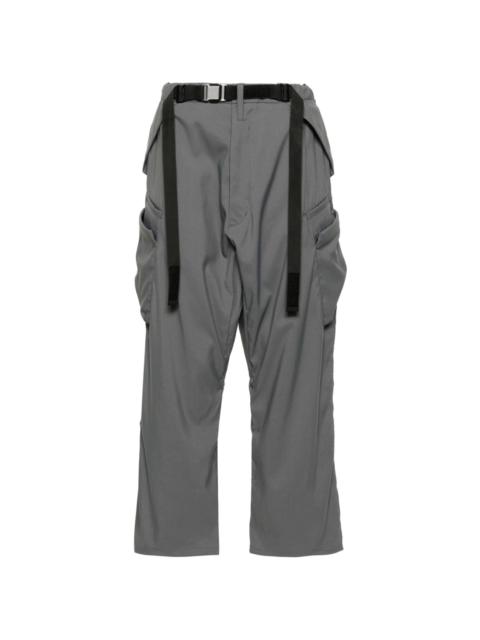 low-rise cargo trousers