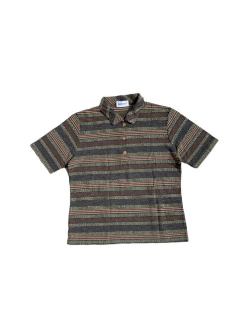 Other Designers Vintage - Vintage Jantzen Stitching Striped Polo Shirt