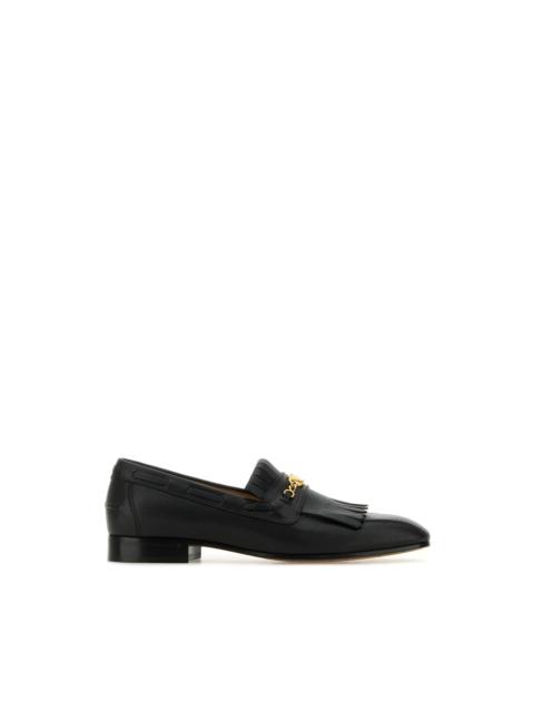 Valentino VALENTINO GARAVANI Black Leather Loafers New And Authentic (