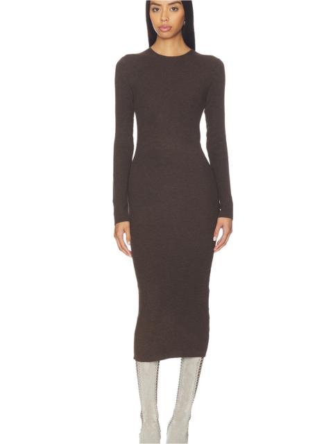 ESSENTIALS Rib Long Sleeve Dress