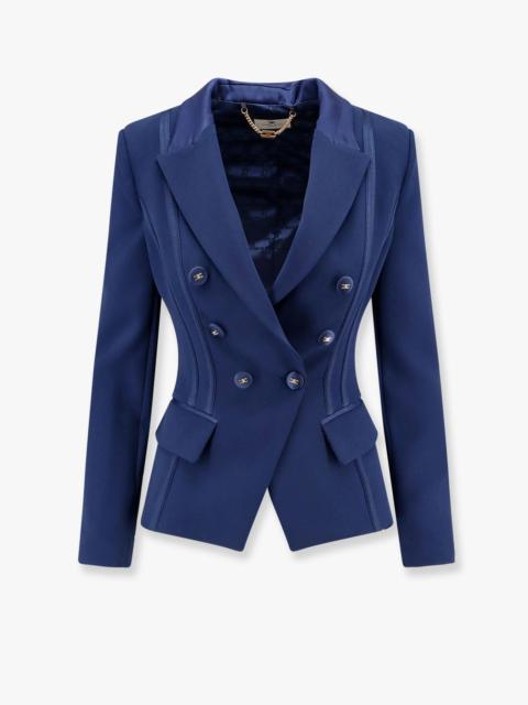 ELISABETTA FRANCHI - Elisabetta Franchi Essentials Blazer With Shoulder Pads And Covered Buttons