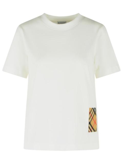 Burberry Burberry Frankie White Cotton Polo Shirt