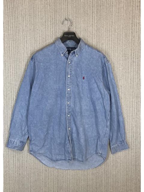 Ralph Lauren ‼️VINTAGE POLO RALPH LAUREN DENIM SHIRT BUTTON UPS ‼️