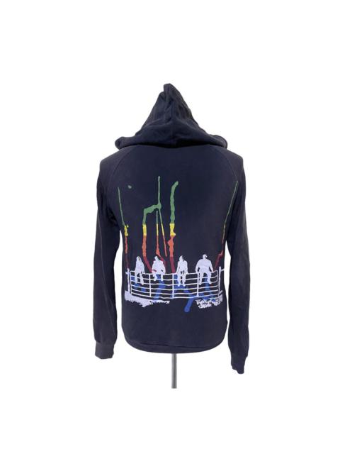 RAF BY RAF SIMON TRASHED ZIPPER HOODIES