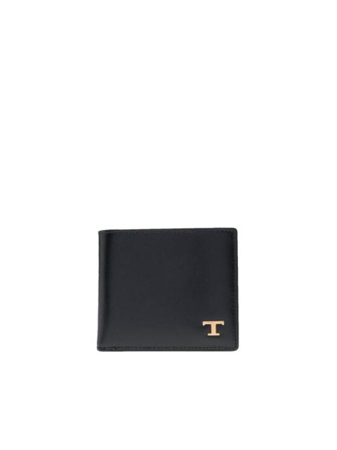 Tod's logo-plaque leather wallet