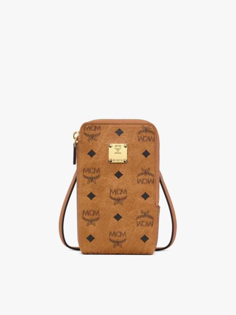 MCM Aren Phone Pouch in Visetos