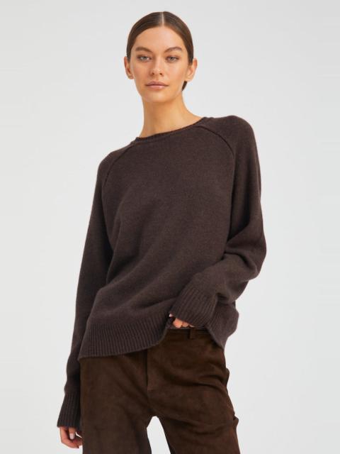 SPRWMN COFFEE CASHMERE BOYFRIEND SWEATER