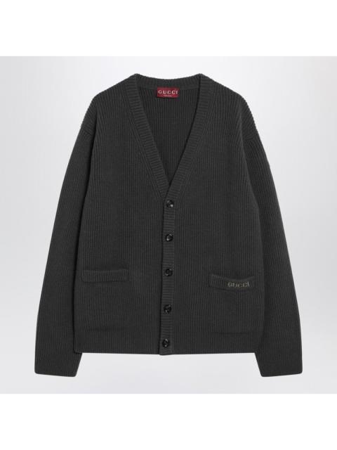 GUCCI Gucci Military Green Wool And Cashmere Cardigan Men