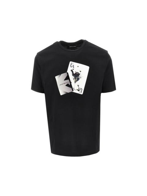 EMPORIO ARMANI ASV PRINTED JERSEY T-SHIRT