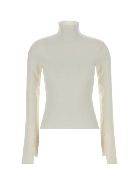 courrèges Courreges Women White Viscose Blend Sweater