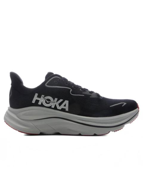 HOKA CLIFTON 10 - BLACK/SILVER