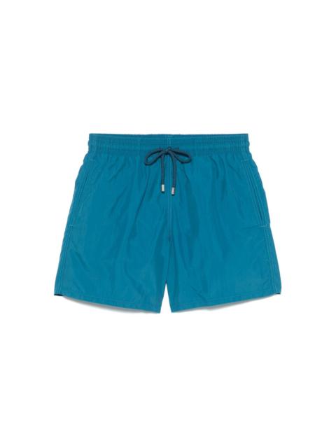logo-patch swim shorts