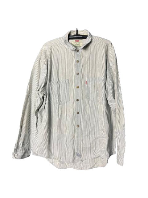 Other Designers Vintage - 🔥RARE🔥Levi's WPL 423 Stripes Button Up Shirt