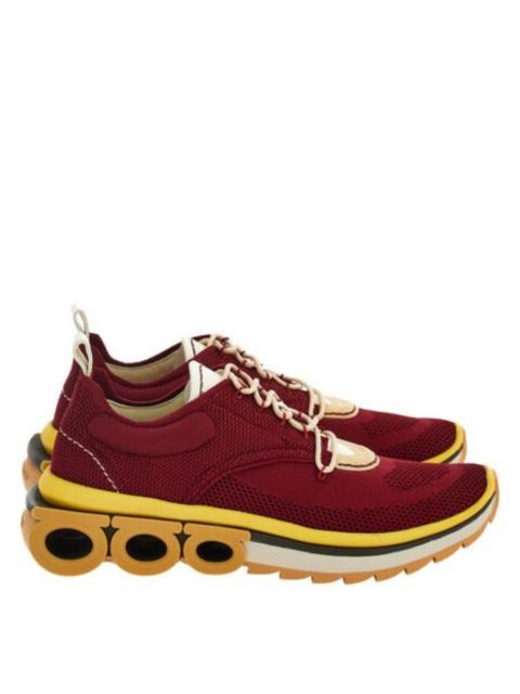 FERRAGAMO Ferragamo Nima Knit Gancini Low-Top Sneakers, Size 9