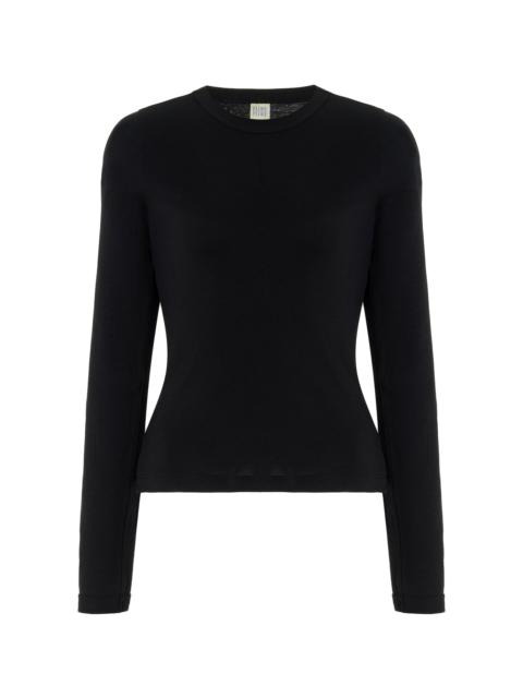 FLORE FLORE Max Long Sleeve Organic Cotton Top black