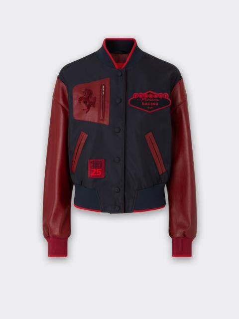 Ferrari Bomber jacket in Q-Cycle® nylon and leather