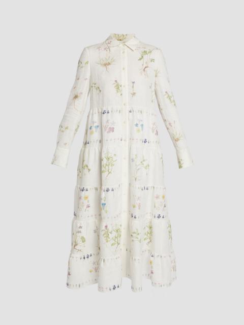 Erdem LONG SLEEVE MIDI SHIRT DRESS