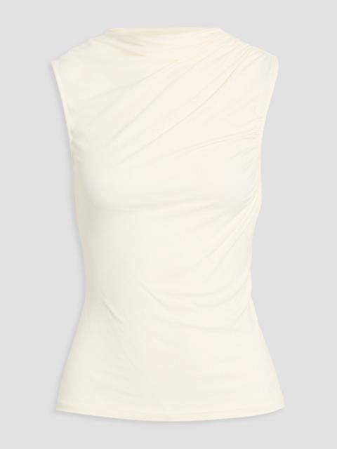 Theory Draped stretch-jersey top